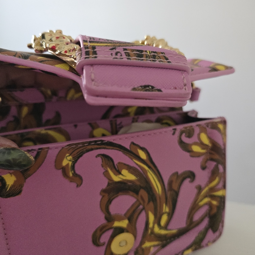 Versace Jeans Collection Pink Baroque Print Bag - Picture 6 of 10